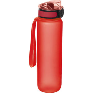 Sport drinkfles van kunststof wit 1 kleur 11778
