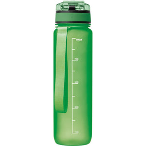 Sport drinkfles van kunststof groen onbedrukt 11771