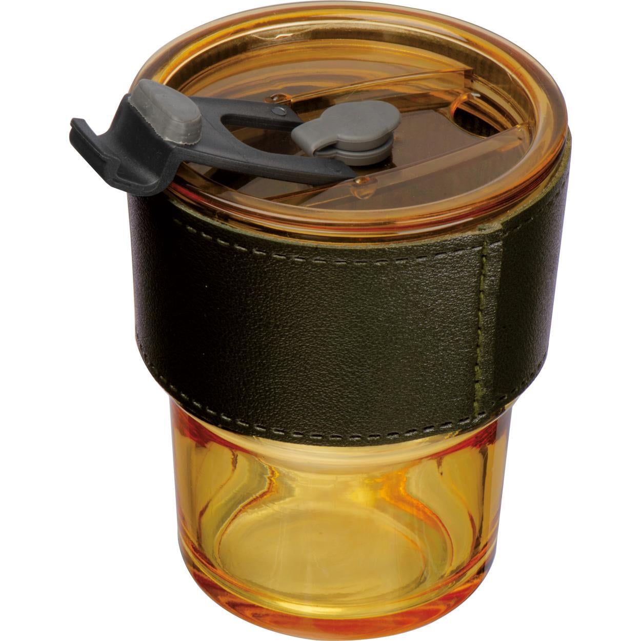 Gekleurd drinkglas met rietje sample