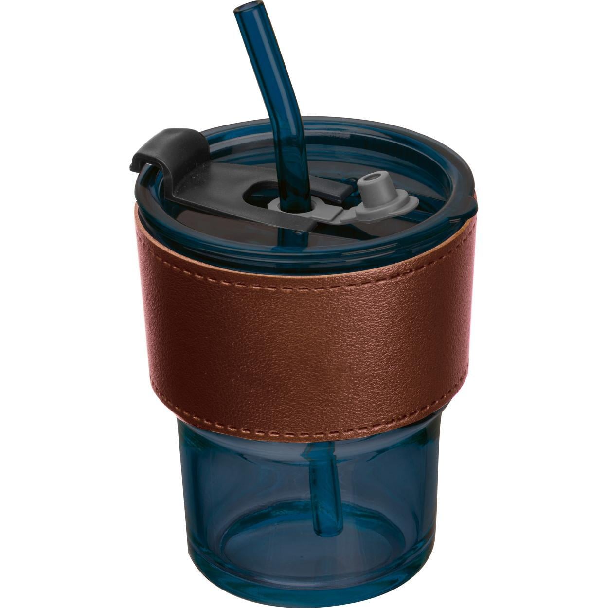 Gekleurd drinkglas met rietje sample