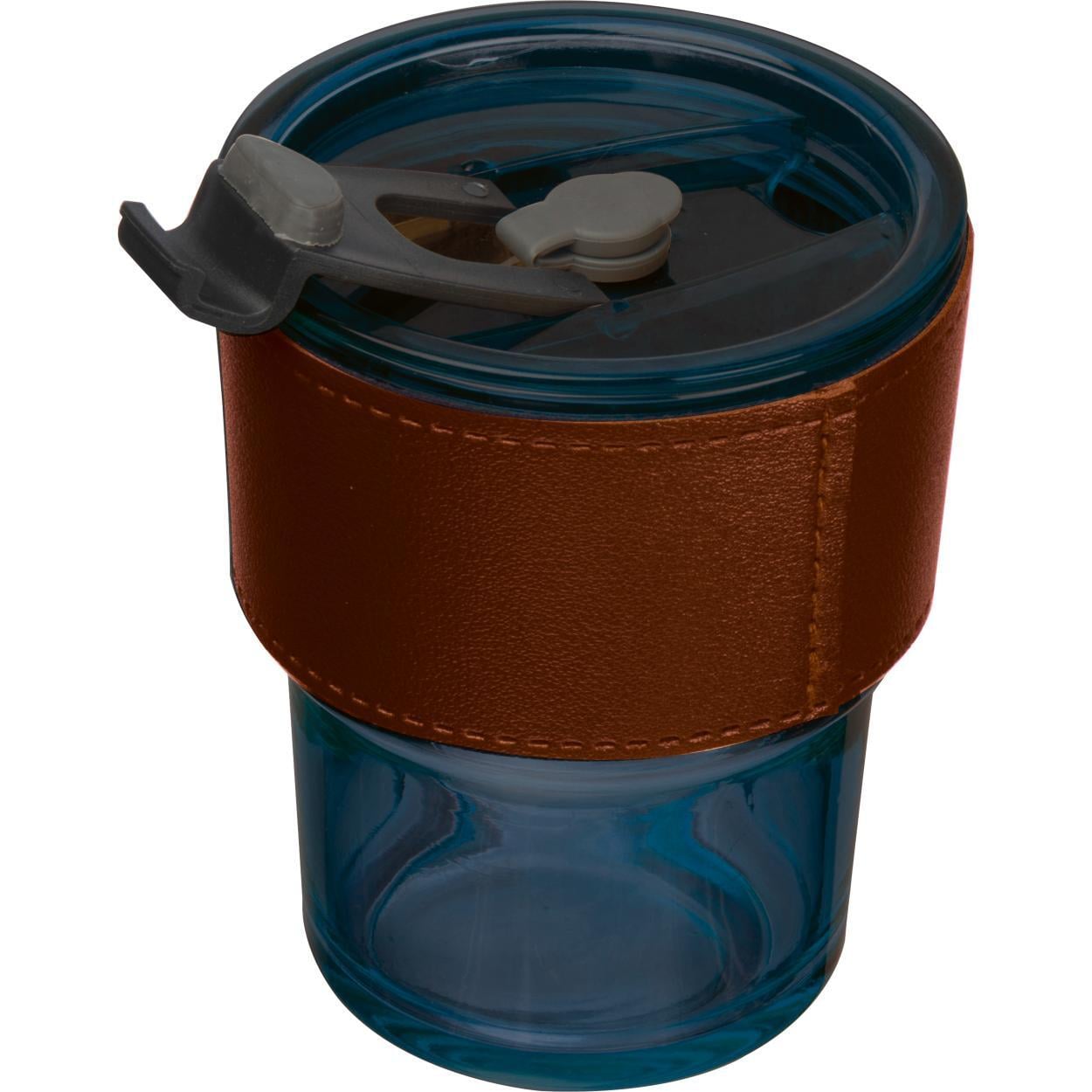Gekleurd drinkglas met rietje sample