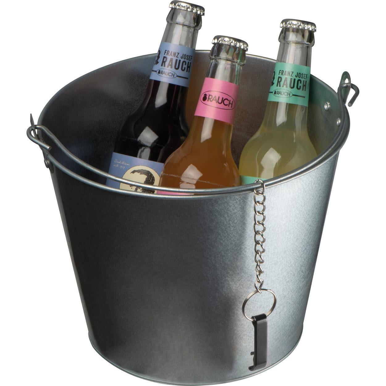 Zinken emmer met flessenopener sample
