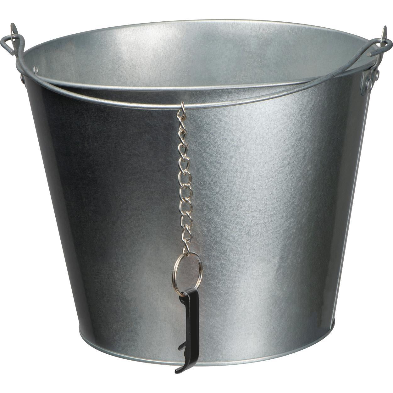 Zinken emmer met flessenopener sample