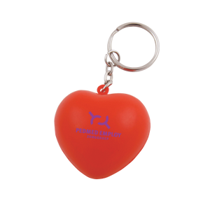 Anti-stress Hart met sleutelhanger bedrukken