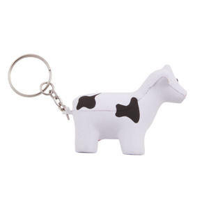 Anti-stress Koe met sleutelhanger bedrukken