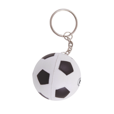 Anti-stress Voetbal met sleutelhanger bedrukken