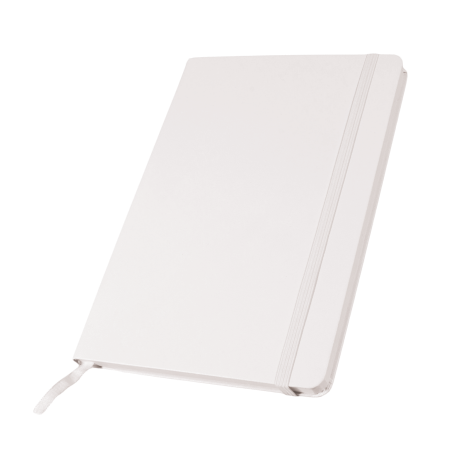 Notitieboek A5 met  elastiek, leeslint en opbergvak, 80 pagina`s sample
