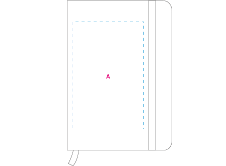 Notitieboek A5 80 pag rood onbedrukt 8370