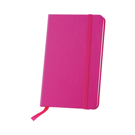 Notitieboekje A6 met elastiek en leeslint, 80 pagina`s sample