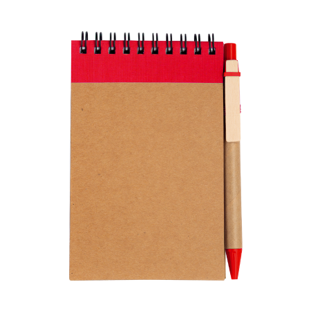 Recycled notitieboek A6 met pen sample