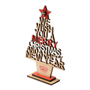 TINSEL houten kerstboom bedrukken