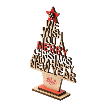 TINSEL houten kerstboom bedrukken