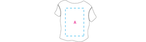 T-shirt magneet wit onbedrukt 12697