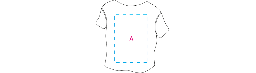 T-shirt magneet wit onbedrukt 12697