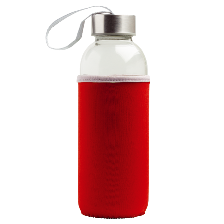 Glazen fles neopreen hoes sample