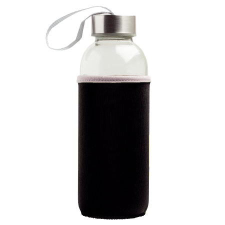 Glazen fles neopreen hoes sample