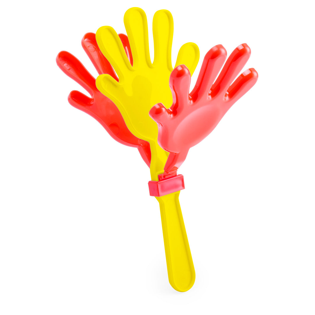 Animatie Hand Maracan rood/geel onbedrukt