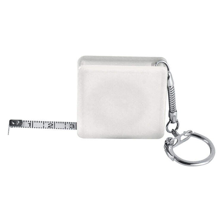 Meetlint met sleutelhanger &Auml;berdeen rood onbedrukt 7786