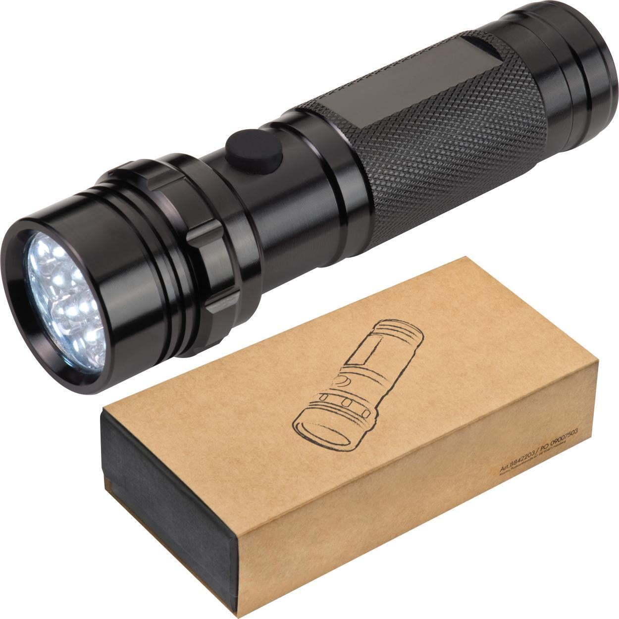 Zaklamp met 14 LED's bedrukken