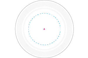 Frisbee 21 cm met ringen donkergroen 4 kleuren 4116