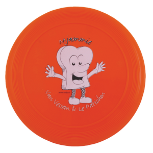 Frisbee 21 cm met ringen 72u rood 1 kleur 4106
