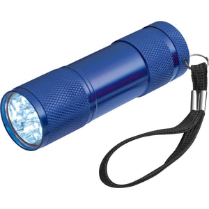 Aluminium zaklamp 9 LED rood Graveren 654