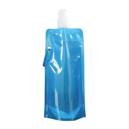Waterzak met karabijn haak 500 ml leeg lichtblauw 1 kleur 13275