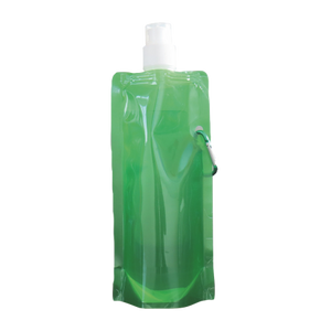 Waterzak met karabijn haak 500 ml leeg lichtblauw onbedrukt 13276