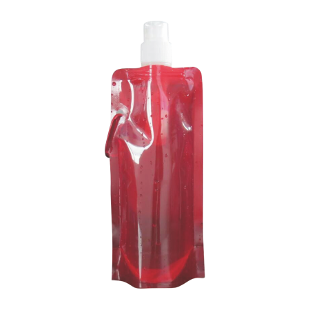 Waterzak met karabijn haak 500 ml leeg donkergroen onbedrukt 13274