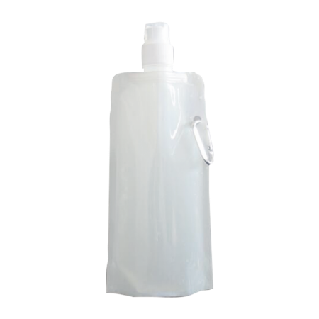 Waterzak met karabijn haak 500 ml leeg oranje 1 kleur 13277
