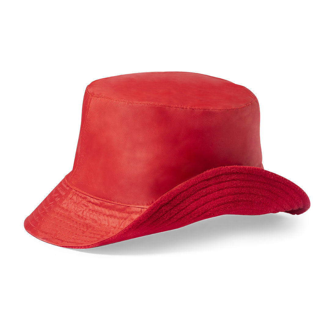 Omkeerbare hoed Nesy rood 1 kleur