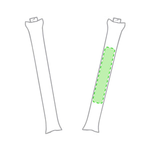 Aanmoedigingsstokken groen 1 kleur