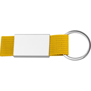Sleutelhanger van stof en metaal 11559