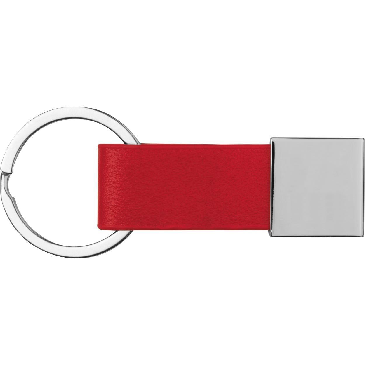Sleutelhanger met kunstlederen bandje 11436