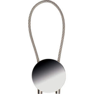 Ronde metalen sleutelhanger 10065