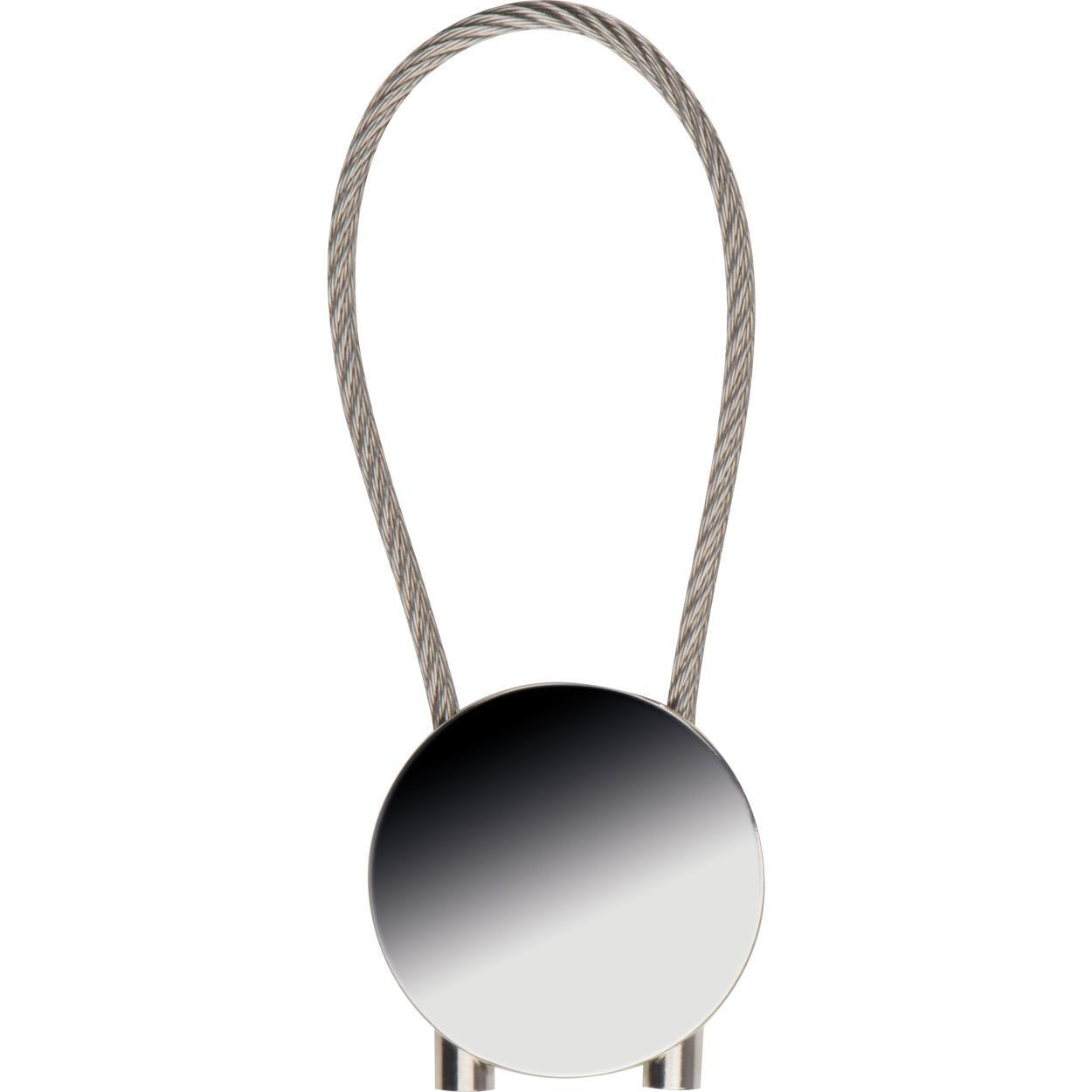 Ronde metalen sleutelhanger 10065