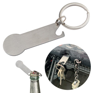 Sleutelhanger winkelwagenmuntje bedrukken