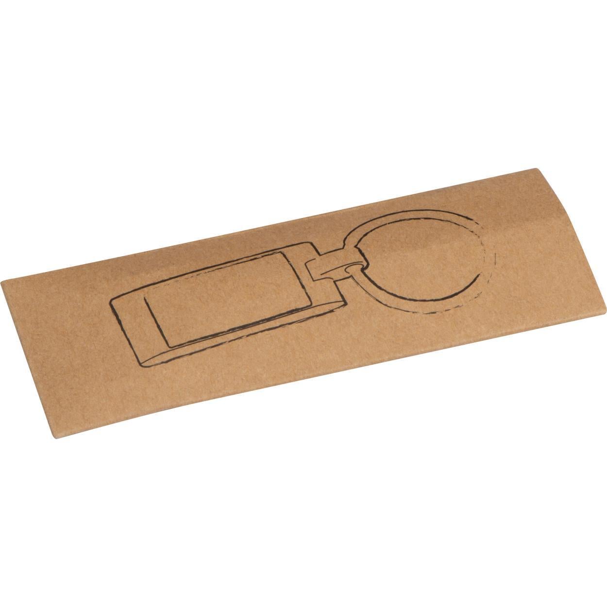 Metalen sleutelhanger, golfvormig sample