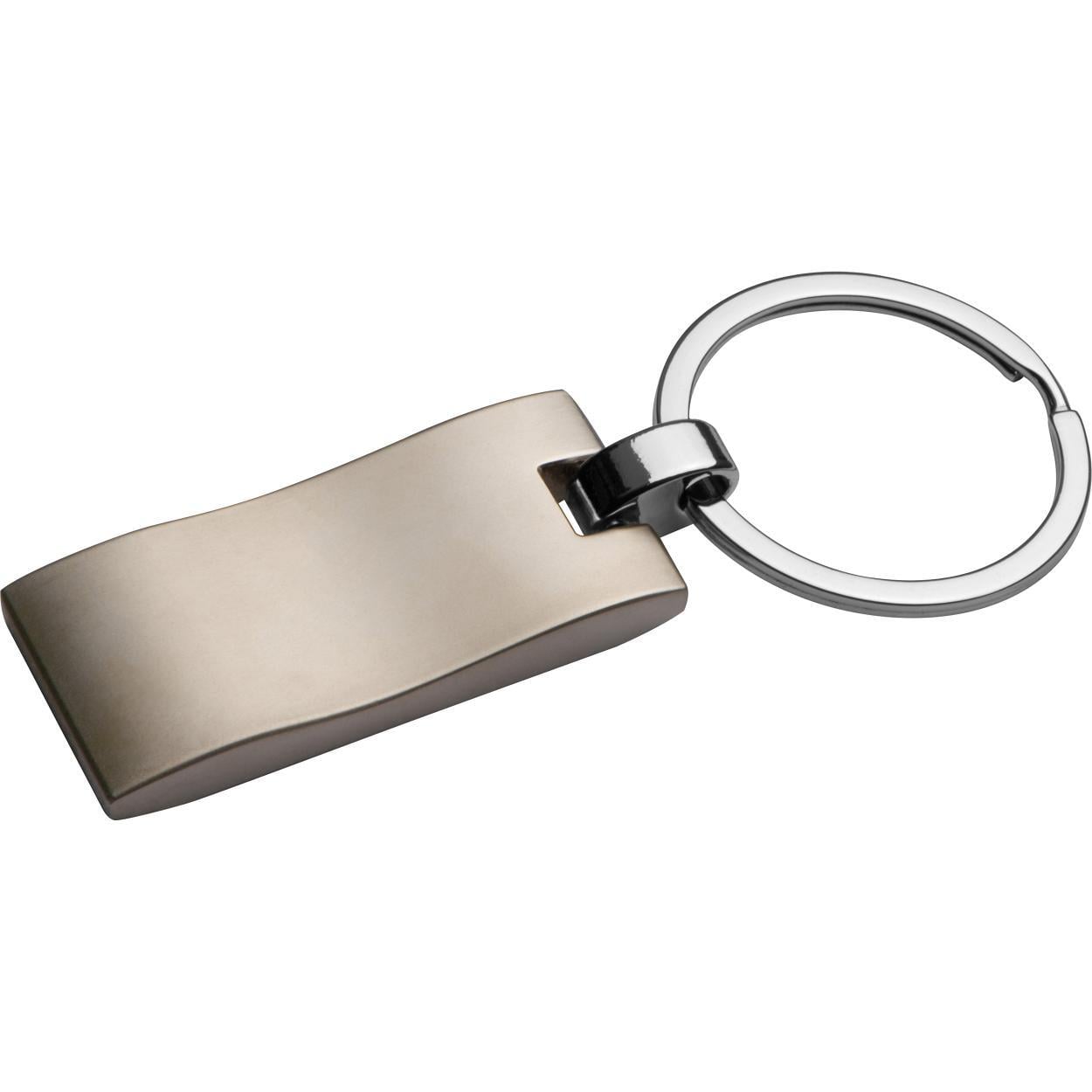 Metalen sleutelhanger, golfvormig sample