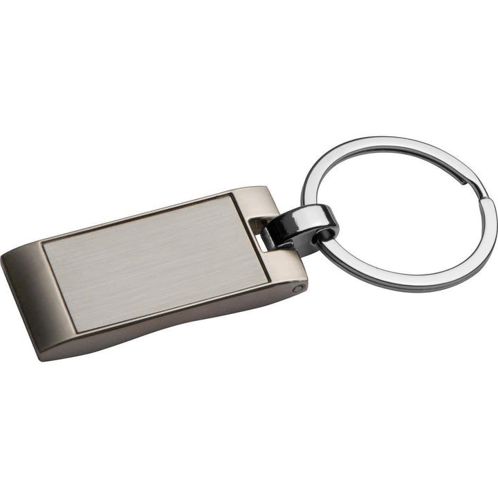 Metalen sleutelhanger, golfvormig sample