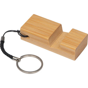 Sleutelhanger met bamboe gsm standaard 11378