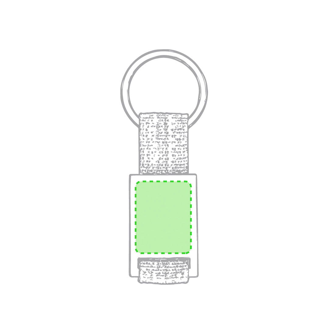 Sleutelhanger Yip blauw 1 kleur
