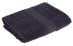 Handdoek budget 100x50 zwart Borduren 4924
