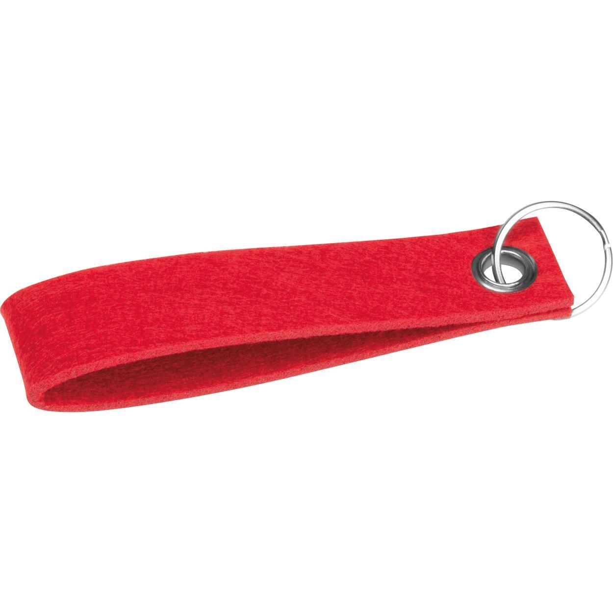 Sleutelhanger van RPET-vilt donkergroen 1 kleur 11556