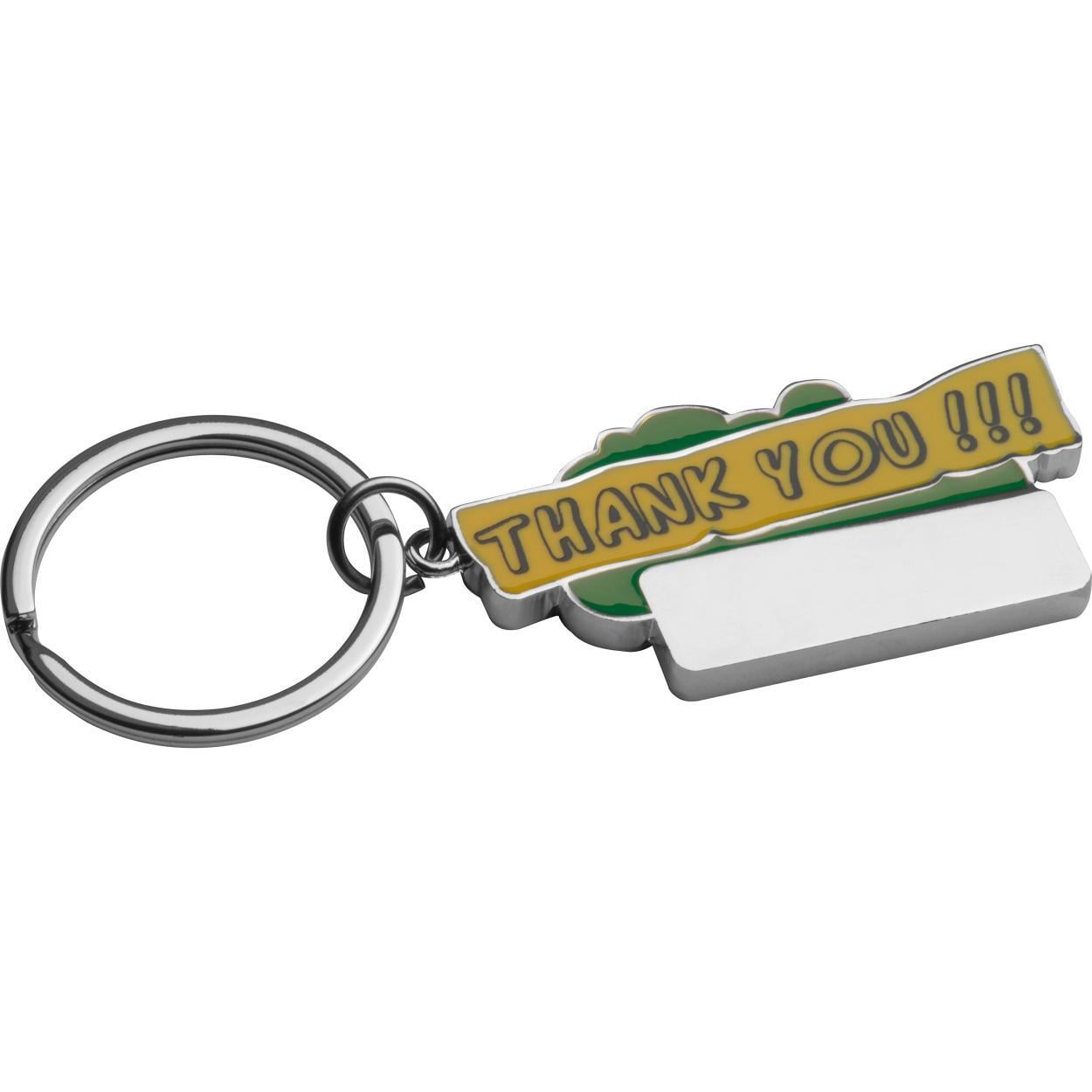 Sleutelhanger "Thank you" bedrukken