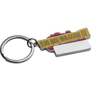 Sleutelhanger "You are welcome" bedrukken