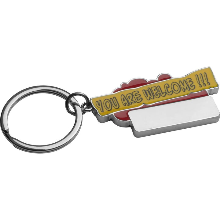Sleutelhanger "You are welcome" bedrukken