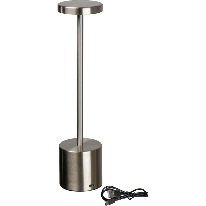 RVS Tafellamp met accu sample