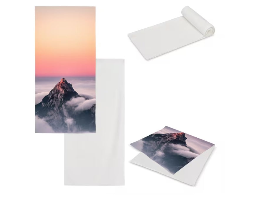 Dubbelzijdige handdoek sublimatie 70 x 140  bedrukken