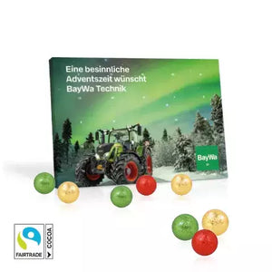 Adventskalender Fairtrade chocolade bedrukken